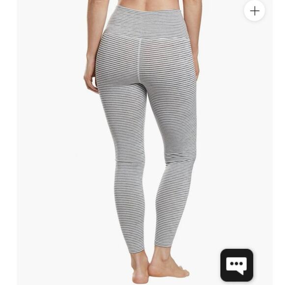 Beyond Yoga True To Stripe High Waist Legging White Heather Surf Stripe Small - Picture 3 of 7
